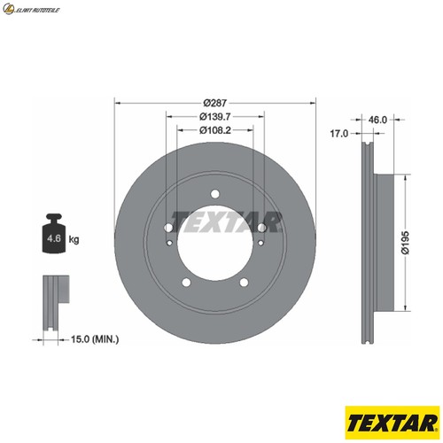 Brake discs 92314103 for - brake,
