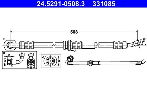 Genuine ate brake hose for - genuine,